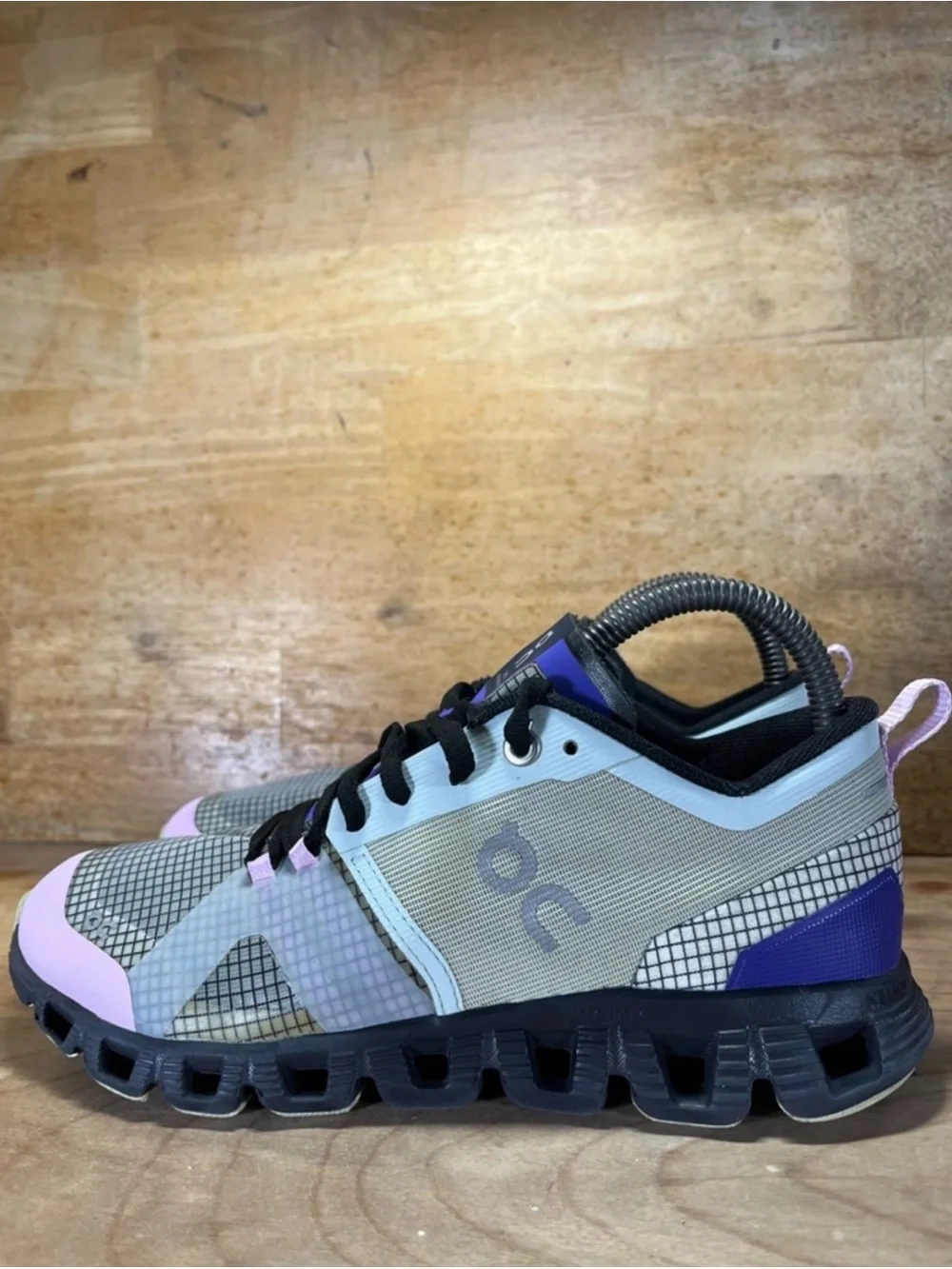 On Cloud X Shift LIGHTWEIGHT Womens Size 7 Running Shoes Sneakers Gray Purple - Picture 4 of 9